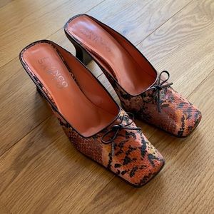 Franco Sarto heeled mules. Size 8 1/2.